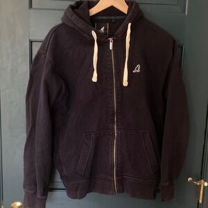 Kangol navy zip hoodie